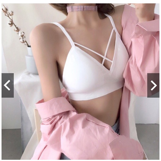 SIÊU HOT - ÁO BRA cotton CHÉO NGỰC CHẤT ĐẸP