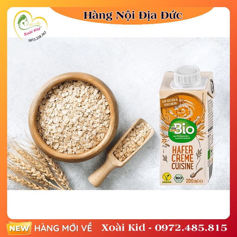 Kem tươi yến mạch hữu cơ DM Bio 200ml cho bé từ 6 tháng