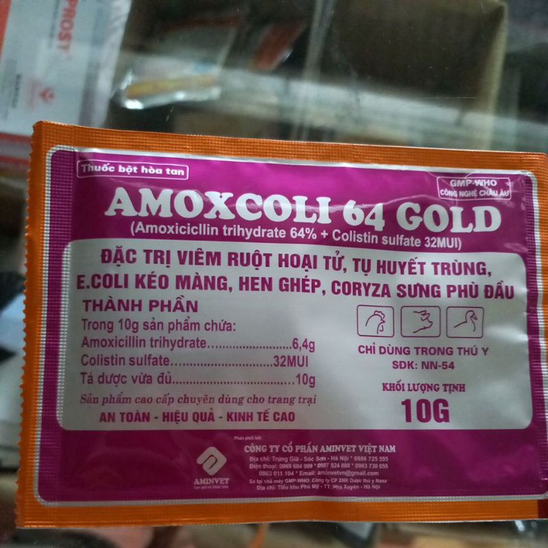 Amoxcoli 64 gold 10g