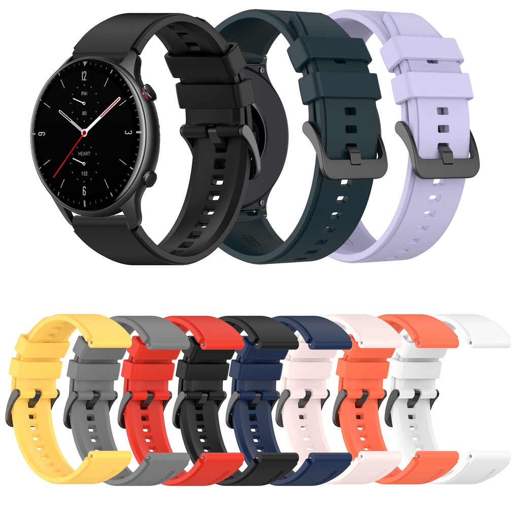 Dây đeo silicon kích thước 22mm cho đồng hồ thông minh Huami Amazfit Gtr 47mm GTR2 GTR 2e GTR 3 pro
