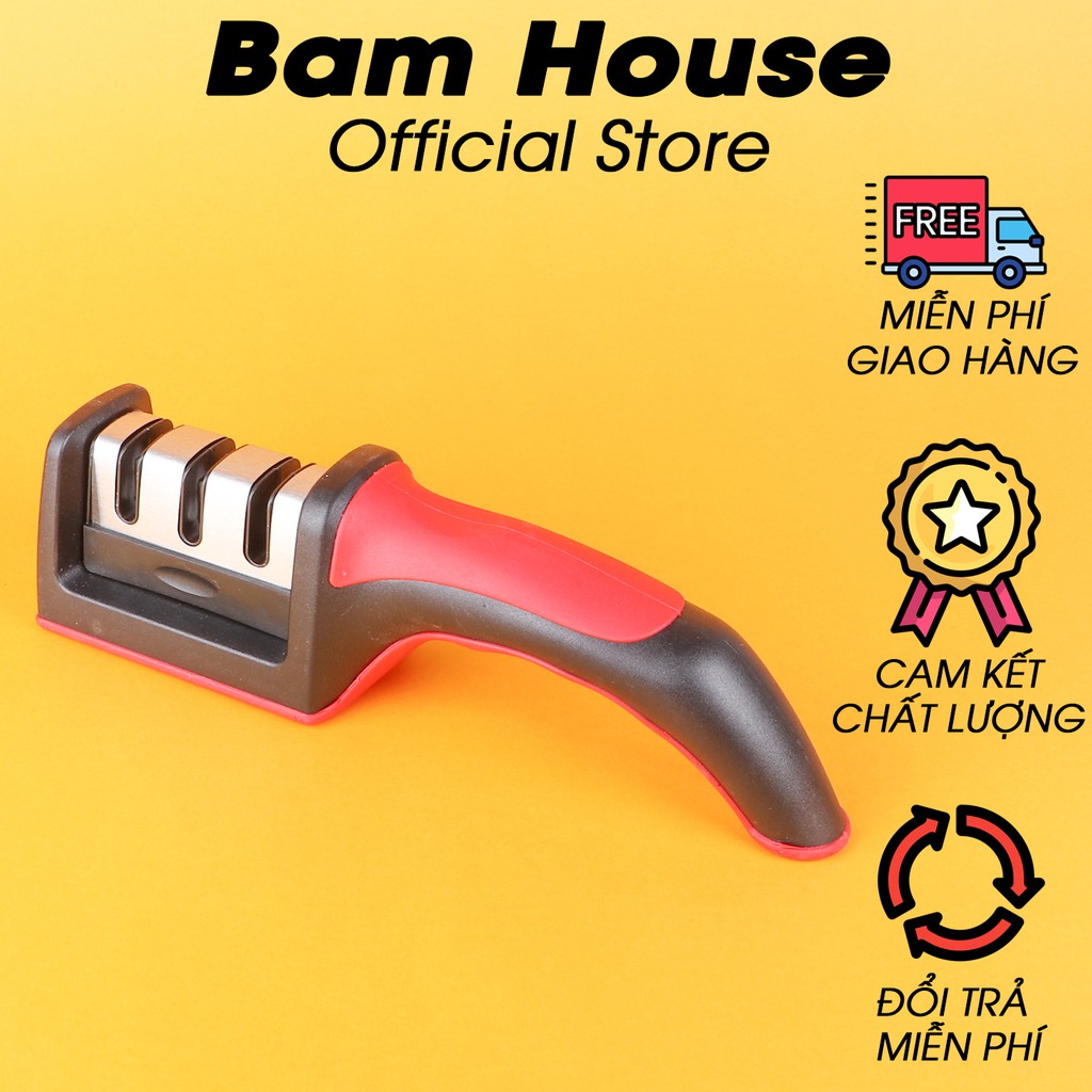 Dụng cụ mài dao 3 rãnh inox Bam House loại lớn cao cấp MD01 - Gia dụng bếp