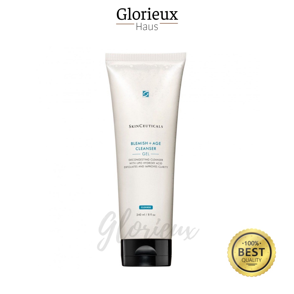 Sữa rửa mặt dạng gel Skinceuticals Blemish + Age Cleanser Gel giúp giảm mụn, làm sạch và hông thoáng lỗ chân lông - S11