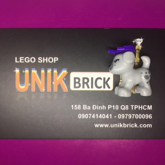 Lego UNIK BRICK Grey Dog - Cô chó xám dễ thương trong Friends chính hãng (như hình)