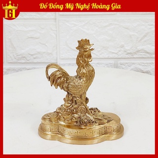 Tượng Gà Phong Thủy Bằng Đồng Nguyên Chất