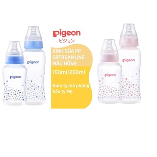 Bình sữa, Bình sữa pigeon Streamline 150ml/250ml, núm cổ hẹp