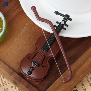 1 Bộ Dụng Cụ Đàn Violin Mini Trang Trí Nhà Búp Bê