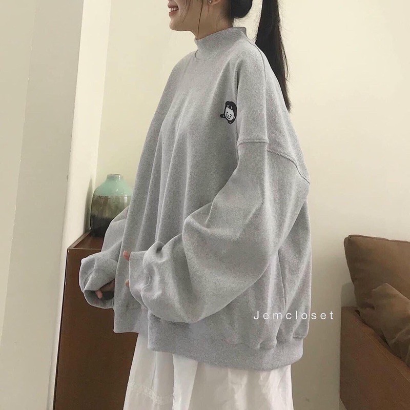 Áo nỉ sweater dài tay nam nữ form rộng unisex, hoodie ulzzang NASAS