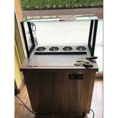 MÁY LÀM KEM CUỘN KHAY VUÔNG GIÁ RẺ BẢ0 HÀNH 1 NĂM