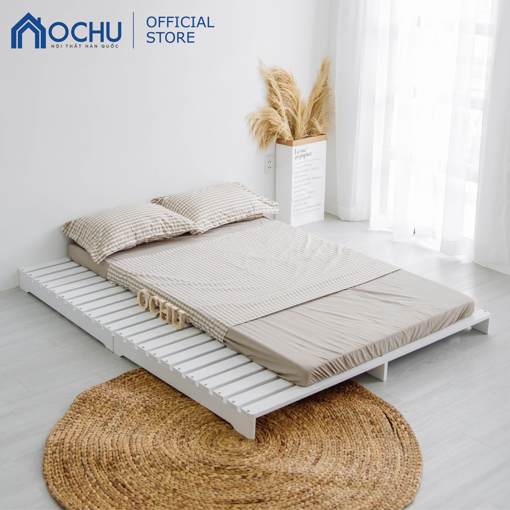 Giường Ngủ Pallet Gỗ Thông OCHU - Pallet Bed - White | BigBuy360 - bigbuy360.vn