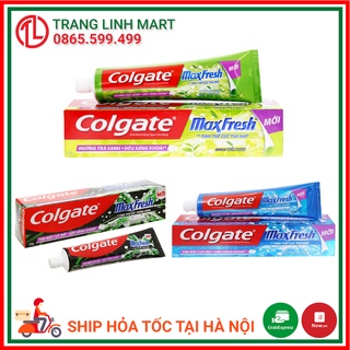 Kem đánh răng Colgate MaxFresh tinh chất than tre / hương bạc hà/ hương trà xanh 200g