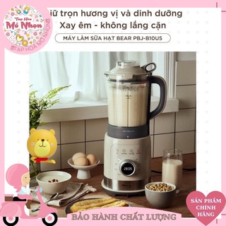 Máy Làm Sữa Hạt Đa Năng - Sữa  Đậu Nành - Xay Sinh Tố - Bear PBJ-B10U5 1,5L- 8 Chế Độ Chức Nắng_Bảo Hành Chính Hãng