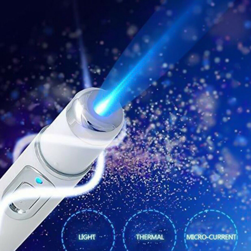 (Hàng Mới Về) Bút Laser Ánh Sáng Xanh Dương Mềm Trị Mụn Và Nếp Nhăn Hiệu Quả