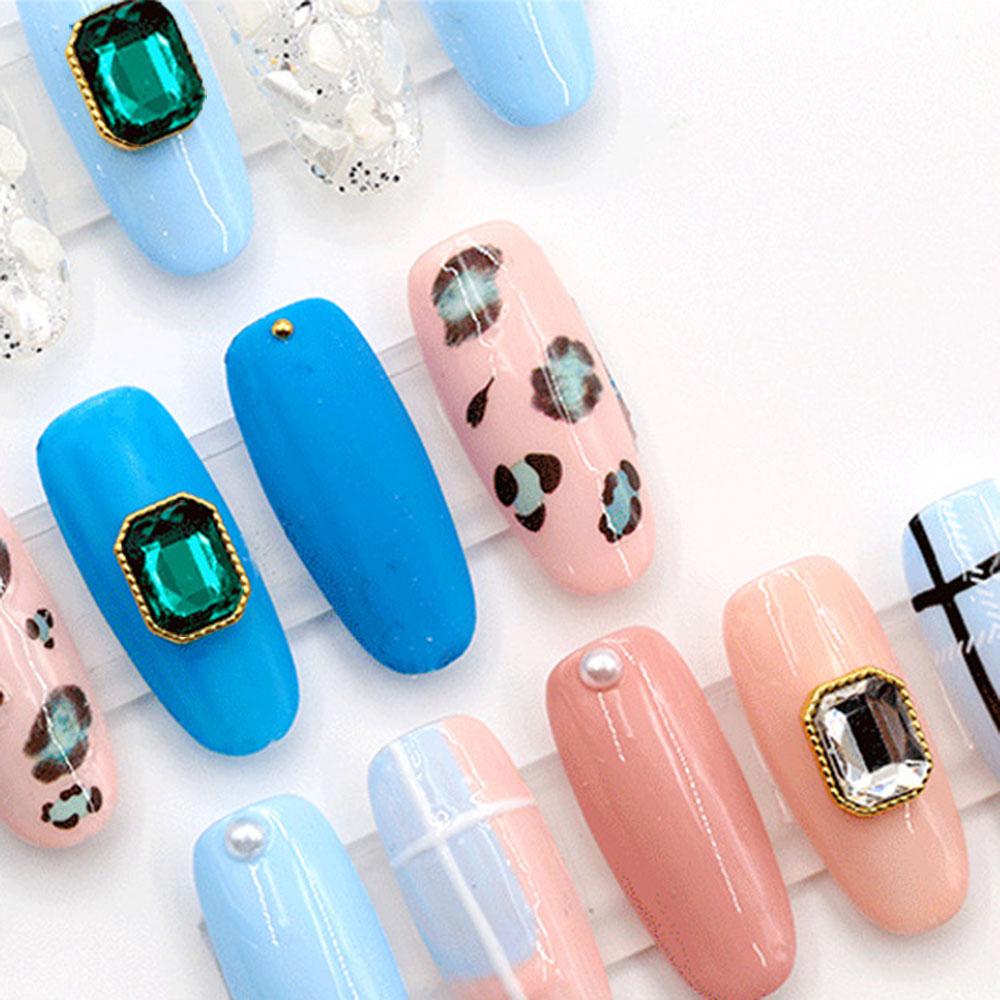 Phụ Kiện Trang Trí Móng Tay Nhiều Hình Dạng DIY|Mặt Dây Chuyền Thủy Tinh Lấp Lánh Charms