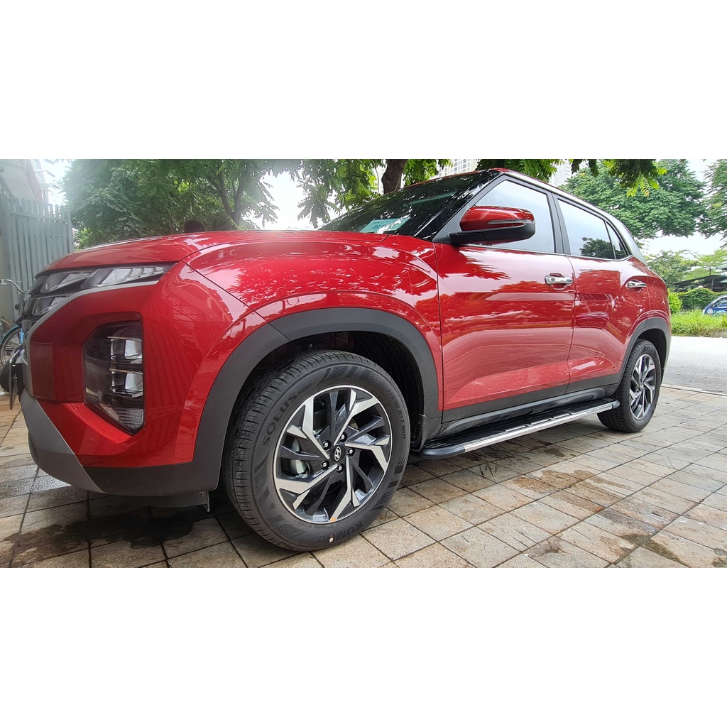 Bậc lên xuống Hyundai Creta 2022. Mẫu đúc, mặt gương, viền gương cao cấp SP