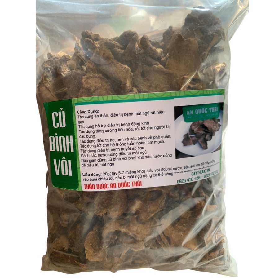 Củ Bình Vôi Khô 1kg Thái Lát Giúp Ngủ Ngon, An Thần, Hàng Sạch, Đẹp
