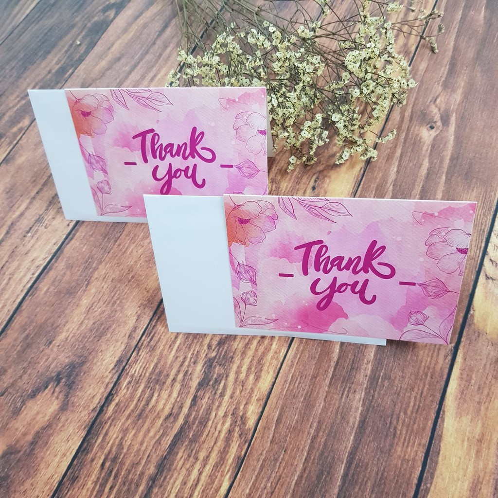 Thiệp cảm ơn, thank you ấm áp, ân cần