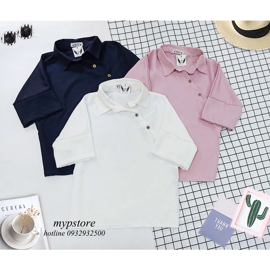 Áo sơ mi tều chéo cách điệu mypstore A42