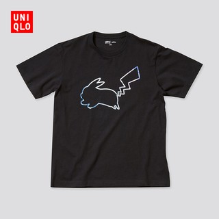 Áo Uniqlo cổ tròn tay ngắn in họa tiết pokémon cho nam nữ cặp đôi UT 436660