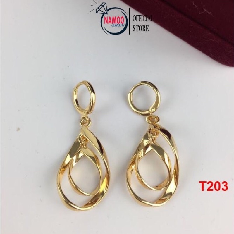 bông tai mạ vàng