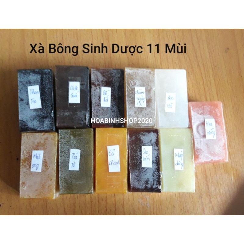 [CHÍNH HÃNG] Combo 11 Mùi SOAP Xà Phòng- Xà Bông Thảo Dược Sinh Dược 360g( Tặng kèm 3 túi tạo bọt)