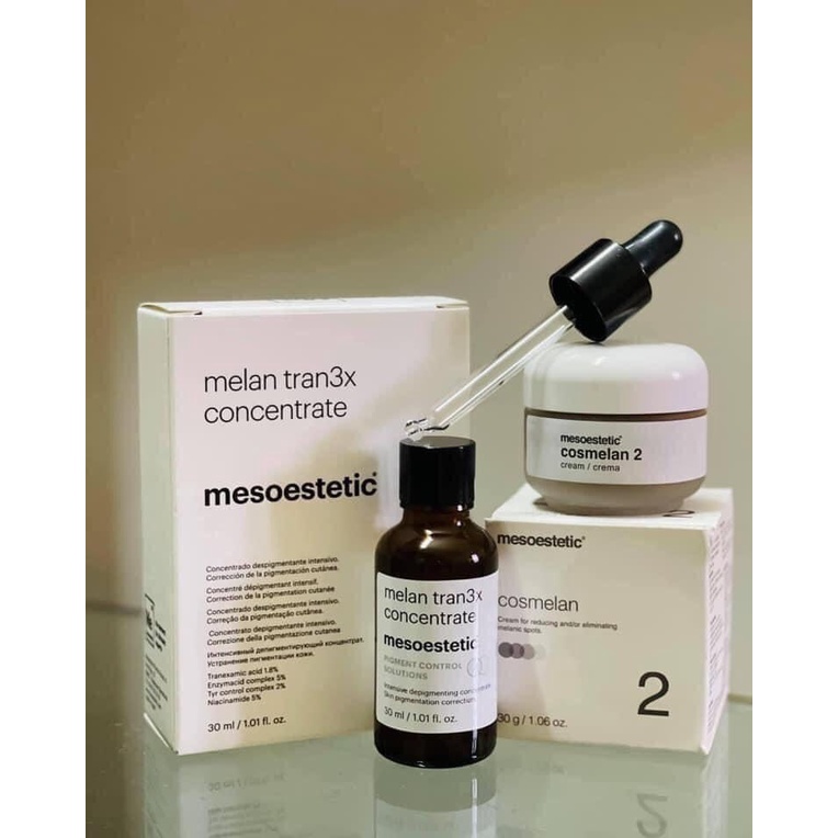 Serum giảm nám chuyên sâu Mesoestetic Melan Tran3x Concentrate 30ml
