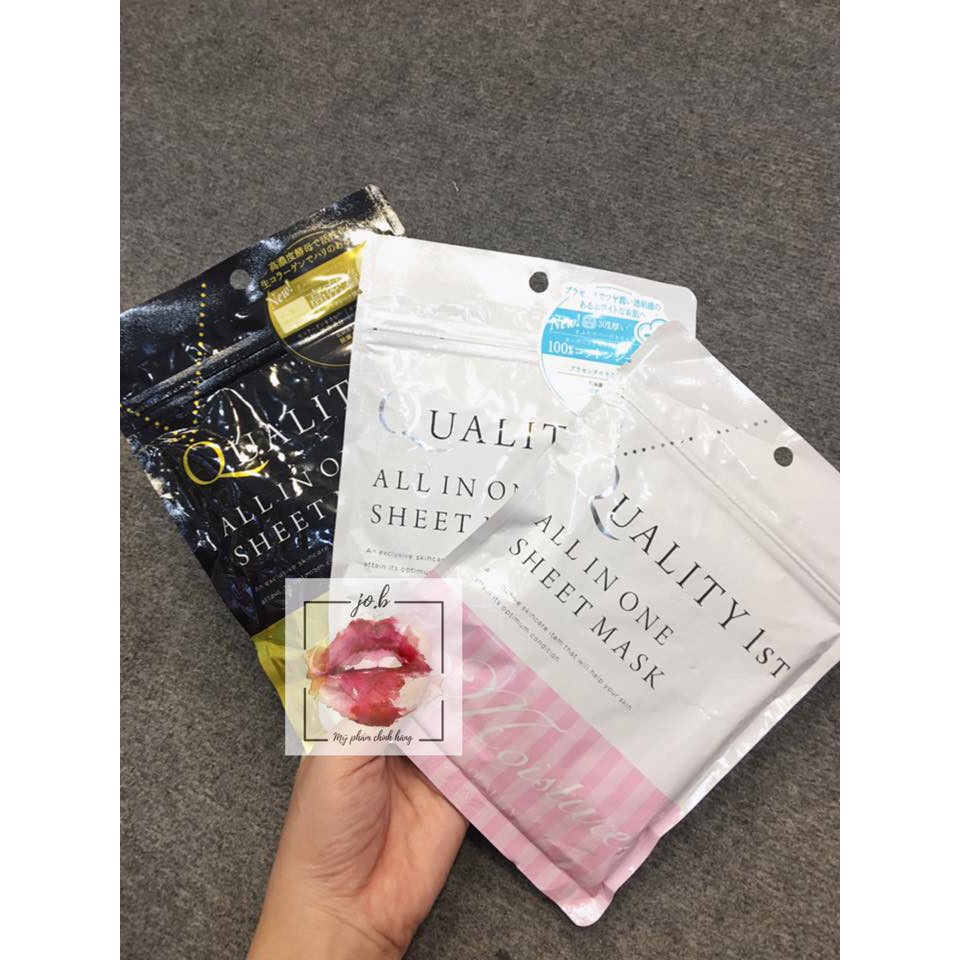 Mặt nạ Quality 1st All in One Sheet Mask (Trắng – Hồng – Đen)