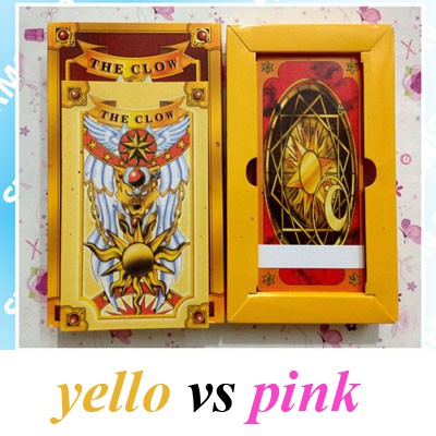 Bài bạc animal - Thẻ Bài Clow Card - SAKURA 56 lá bài (2 màu Hồng -Nâu) Kèm bài dịch Tiếng Việt/ carton tranh nhất tâm