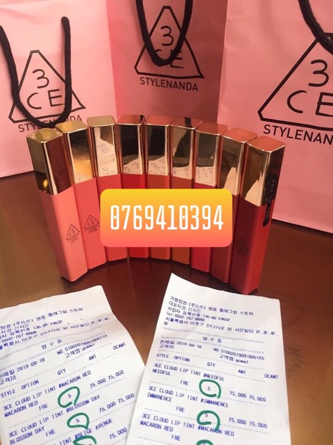 SALE OFF- Son 3CE Cloud Lip Tint mẫu mới 2019 | BigBuy360 - bigbuy360.vn