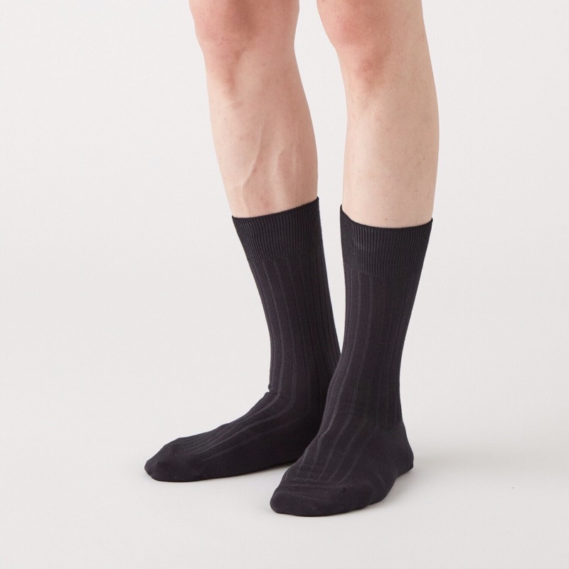 Tất/vớ nam công sở Big size 43-46 cổ cao, cổ ngắn, cổ trung dành cho người chân to. Hàng Muji Nhật Bản