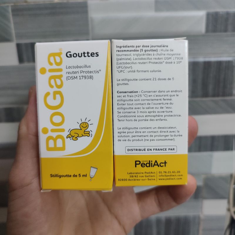 Men vi sinh BioGaia Gouttes tuýb nhựa 5ml(Date luôn mới)