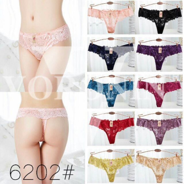 Combo 10 quần lót Ren Lọt Khe cao cấp đủ 10 màu