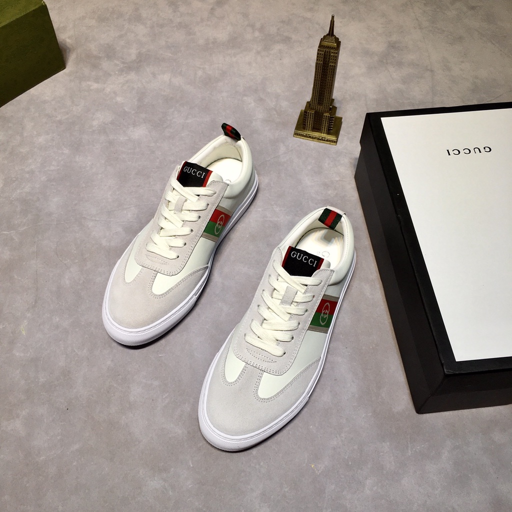 Giày thể thao nam da thật cao cấp GUCCI GG GC thiết kế năng động và trẻ trung mang đến phong cách thời trang mạnh mẽ