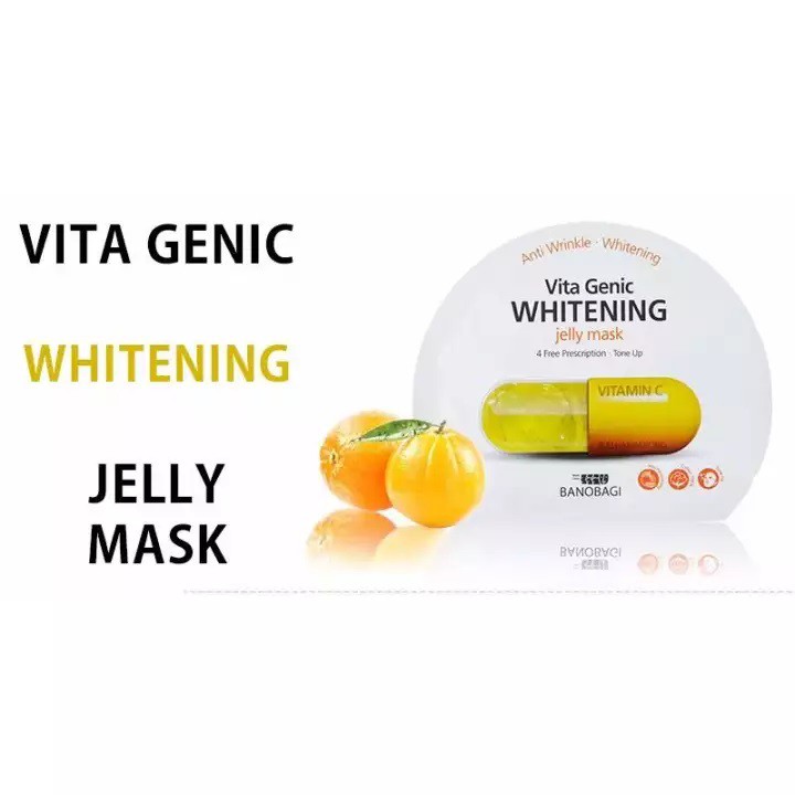 Mặt Nạ BNBG dưỡng da trắng sáng, làm đều màu da Vitamin C Vita Genic Whitening Jelly Mask 30ml