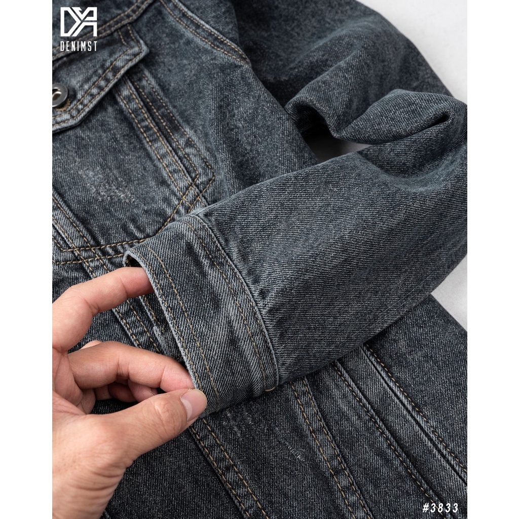 Áo Khoác Bò Nam Cao Cấp DENIMST 3833 Chất Jean, Dáng Slim Fit