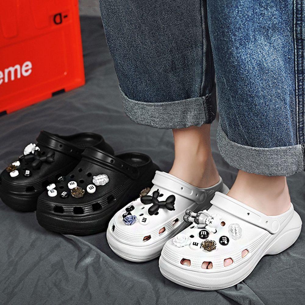 Phụ Kiện Trang Trí Dép Crocs Hình Đôi Giày Ngà Hoạt Hình Melody Vui Nhộn