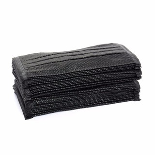 Đen - Hộp 50 cái khẩu Trang Than Hoạt Tính Đen 4 Lớp Number One