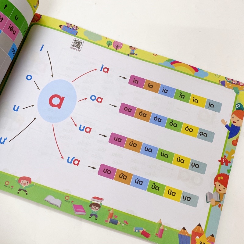 Sách Đánh vần Tiếng Việt giúp bé biết đọc sớm cho bé 46 tuổi phiên bản mới