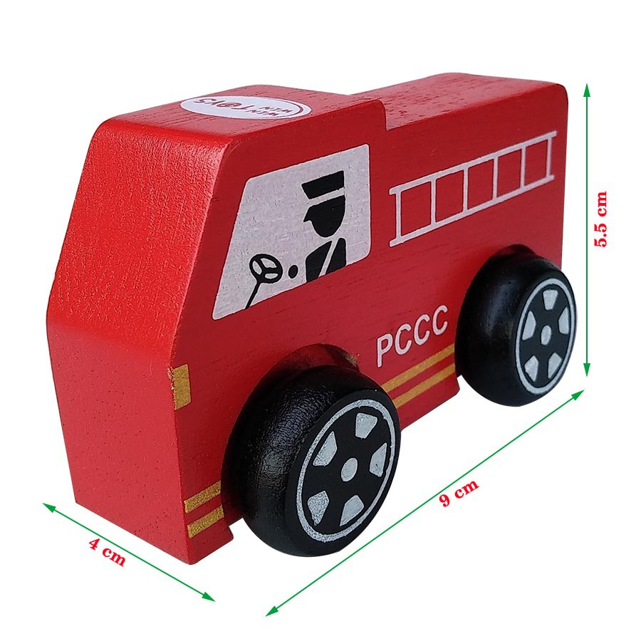 Xe cứu hỏa bằng gỗ 62282
