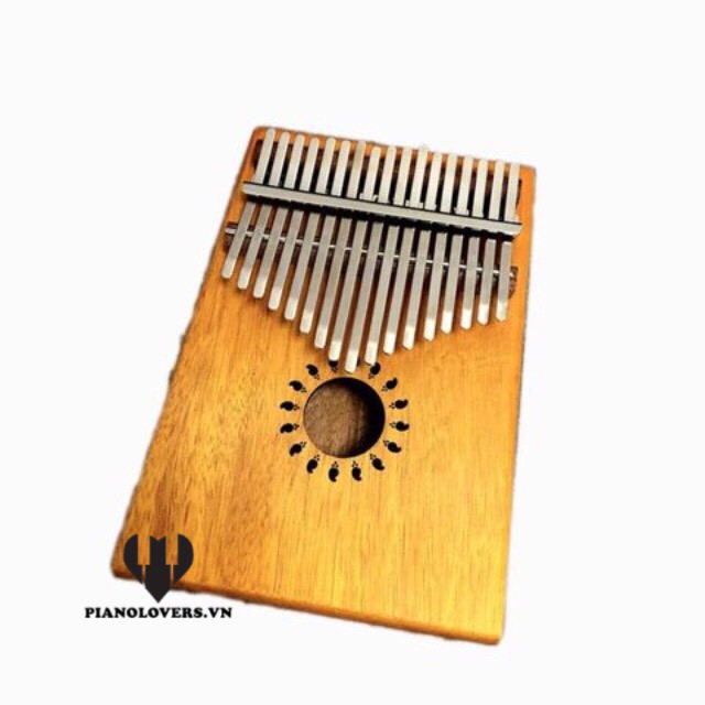 Đàn Kalimba 17 phím Gỗ Stiller Tặng Kèm Harmonica đủ màu sắc - Mẫu Mặt trời - HÀNG CÓ SẴN