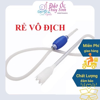 Ống bơm tay vệ sinh hồ cá, Ống hút phân cá, hút nước vệ sinh hồ cá bằng tay 4.8