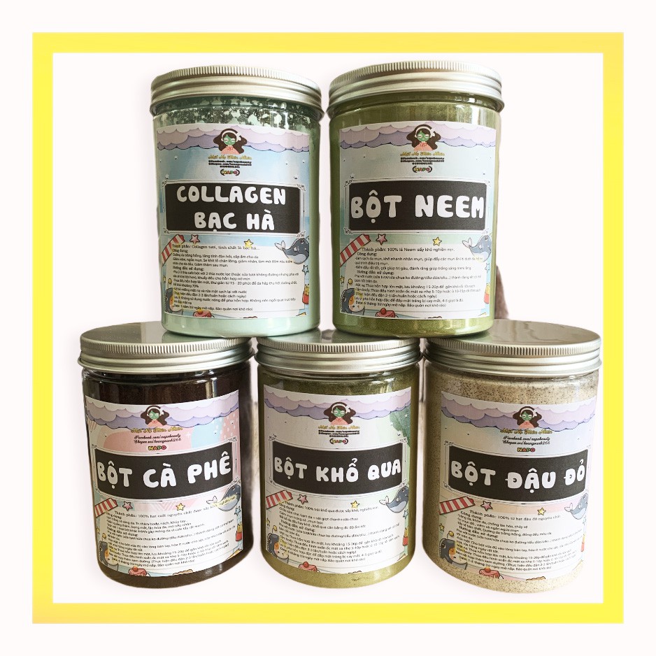 Hũ Mới -16 Loại Bột Thiên Nhiên Handmade
