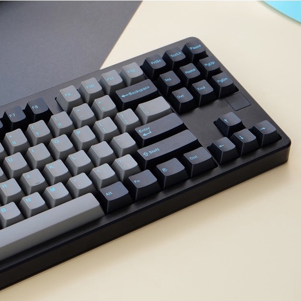 Keycap Graphite Green màu xanh than chì | Cấu hình OEM PBT Keycaps 123 phím phù hợp với bàn phím cơ 64/84/104