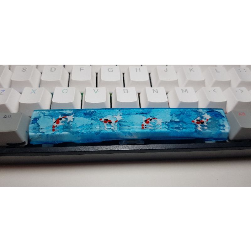 Keycap cá Koi 6.25u xuyên led trang trí bàn phím cơ