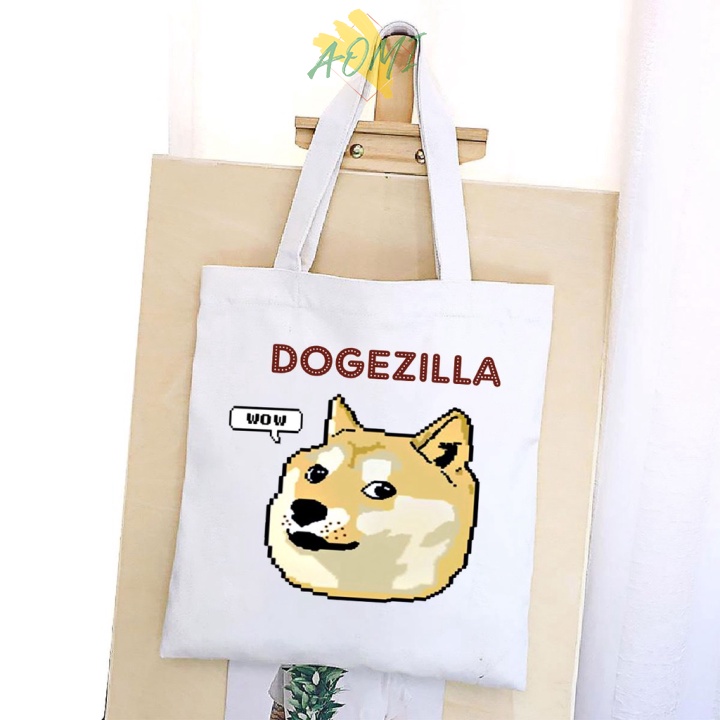 [Nhiều mẫu Đẹp] TÚI VẢI ĐEO VAI JAPAN TOTE CANVAS BAG CÓ KHÓA KÉO SIZE LỚN 33x38cm AOMIVN PHONG CÁCH CÁ TÍNH HOT TREND A