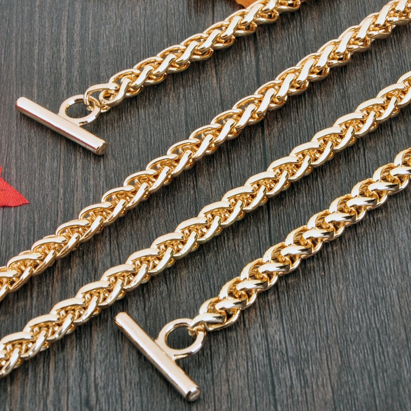 Dây xích đeo túi xách bằng kim loại phẳng mài nhẵn chất lượng cao bảo vệ môi trường dành cho bạn nữ