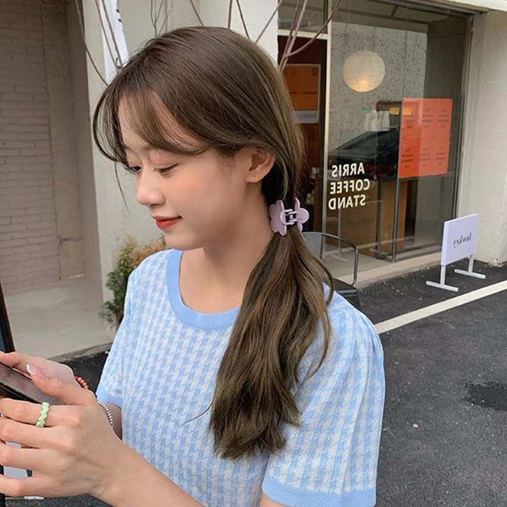 Kẹp tóc mini hình hoa nhiều màu sắc thời trang thanh lịch cho nữ