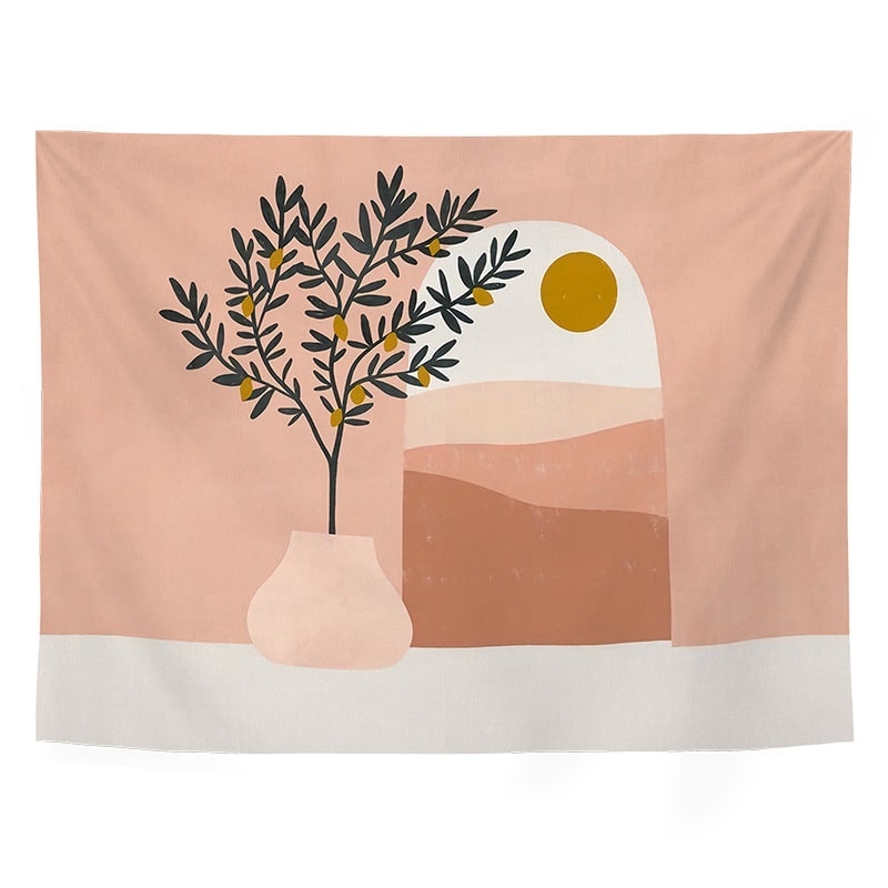 Tranh vải treo tường cỡ lớn Decor trang trí phòng ngủ phòng khách, Thảm vải treo tường