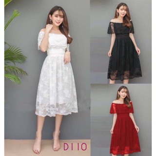 Đầm Ren Trễ Vai Sang Chảnh