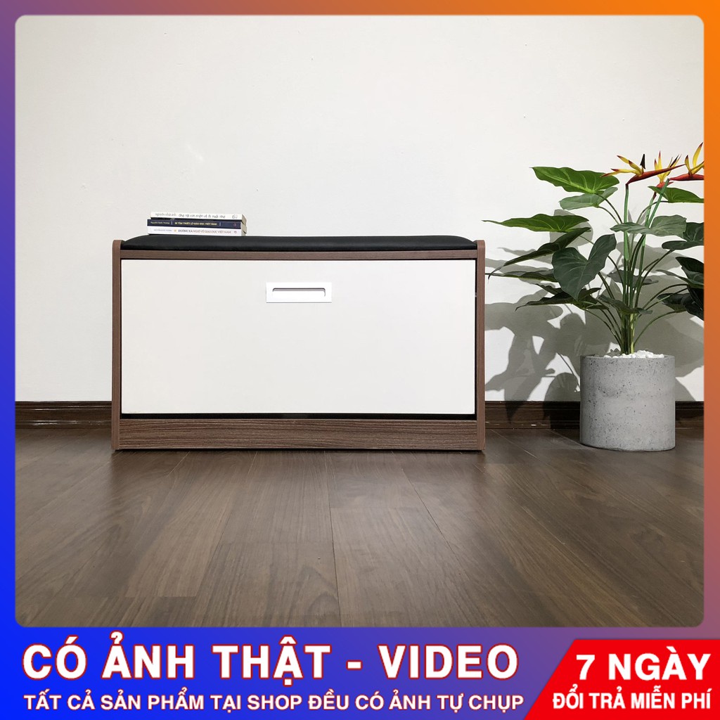 Tủ Giày Thông Minh 3 Tầng Có Ghế Ngồi Để Được Giày Cao Gót 🔸 Ngang 80cm 🔸