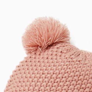 Khăn mũ hồng Zara size 6/12m-1/2y